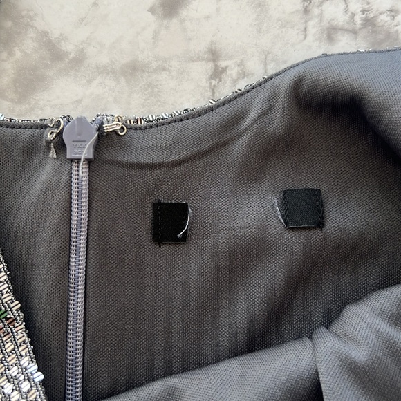 New with tags Jump Apparel metallic silver sequin mini dress size small - Picture 8 of 10